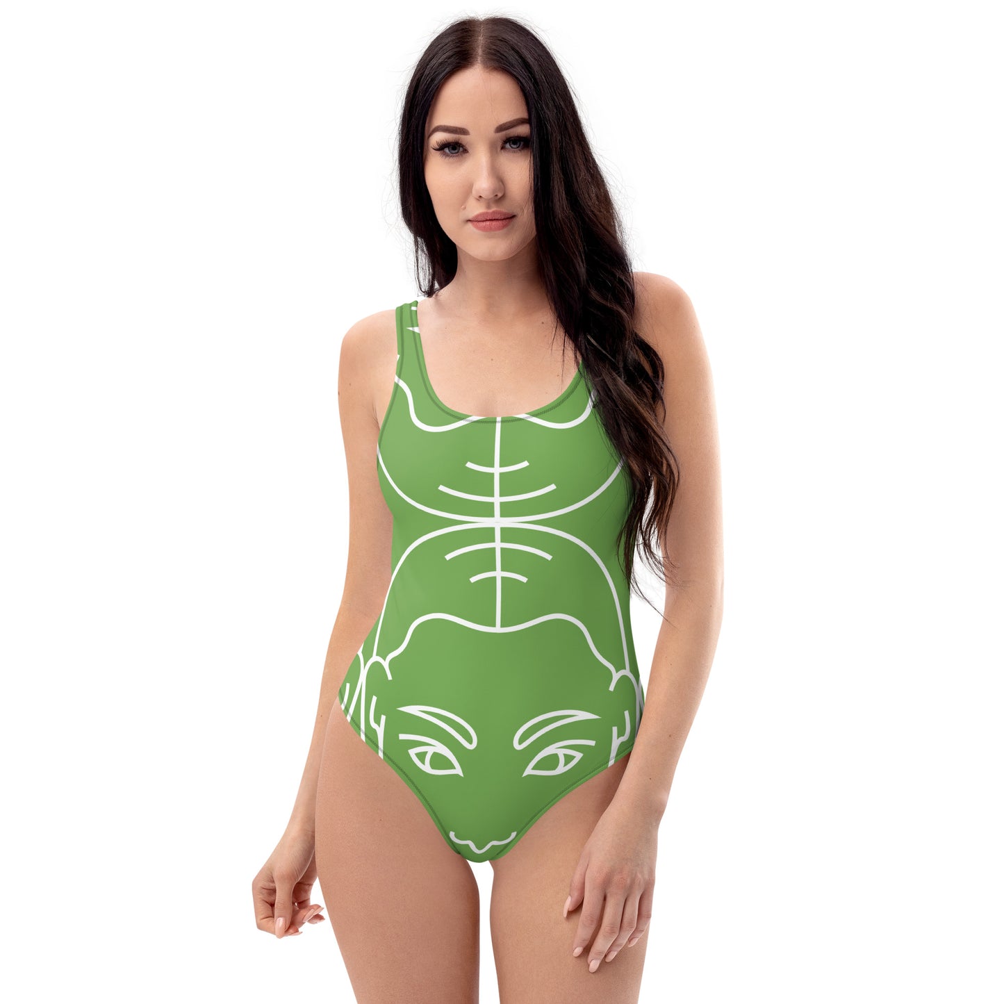 Virgo Green One-Piece Swimsuit