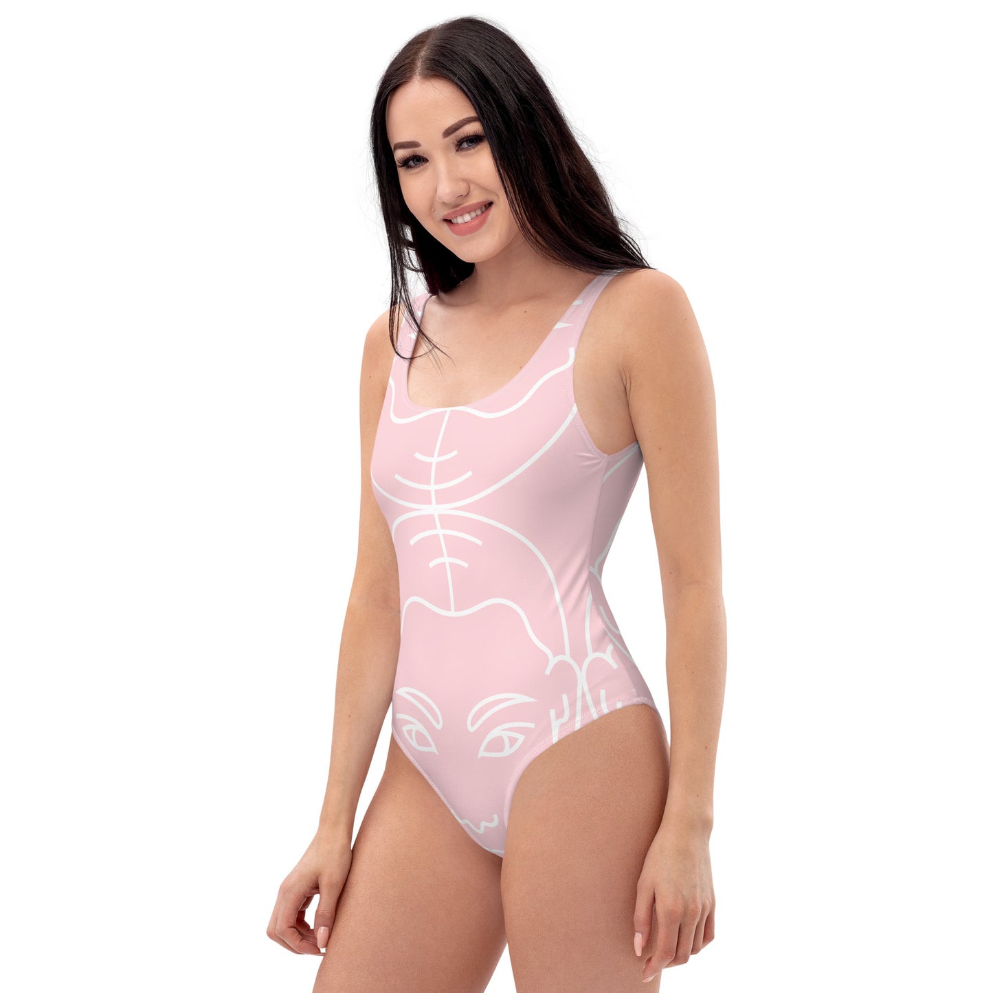 Virgo Pink One-Piece Swimsuit