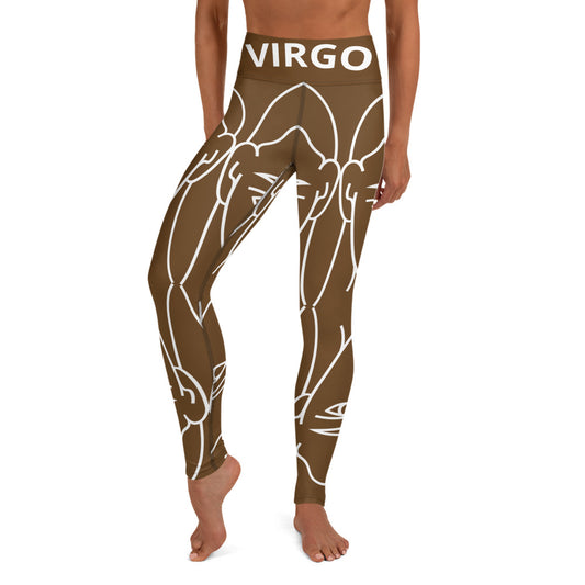 Virgo Brown Yoga Leggings