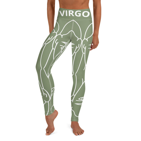 Virgo Army Green Yoga Leggings
