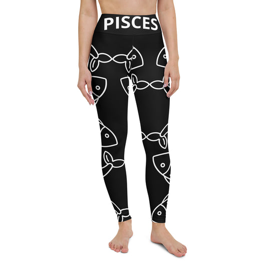 Pisces Black Yoga Leggings
