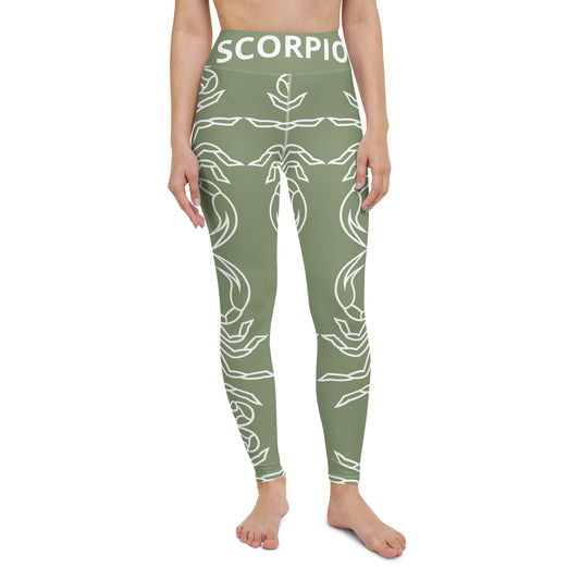 Scorpio Green Yoga Leggings