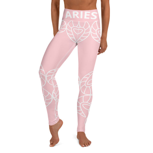 Aries Pink Yoga Leggings