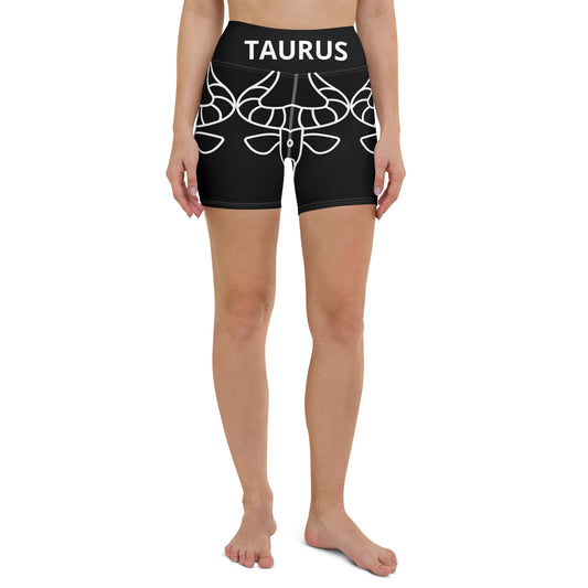 Taurus Black Yoga Shorts