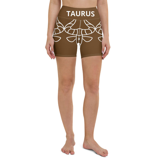 Taurus Brown Yoga Shorts