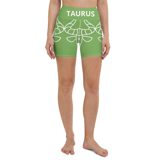Taurus Green Yoga Shorts