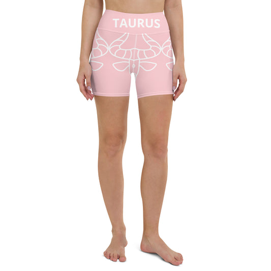 Taurus Pink Yoga Shorts