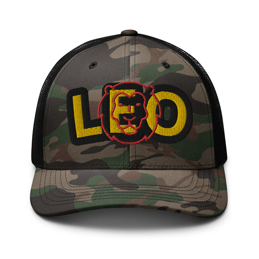 Leo Camouflage trucker hat