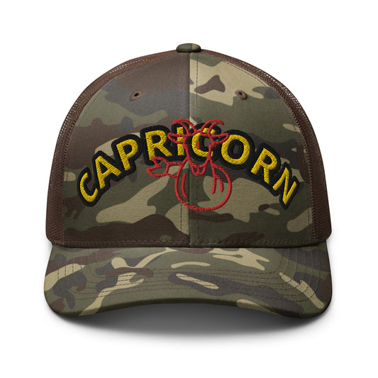 Capricorn Camouflage trucker hat