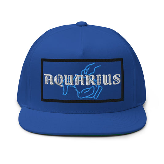 Aquarius Flat Bill Hat